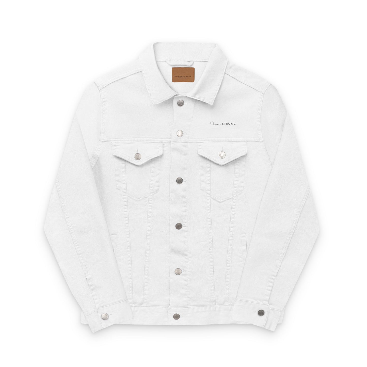 DENIM JAKKE - HVIT