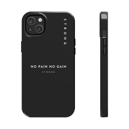 Copy of Motivational Phone Case - No Pain No Gain, Tough Phone Case, Inspirational Case, Strength Mobile Cover, Fitness Gift