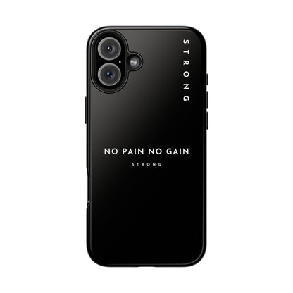 Copy of Motivational Phone Case - No Pain No Gain, Tough Phone Case, Inspirational Case, Strength Mobile Cover, Fitness Gift