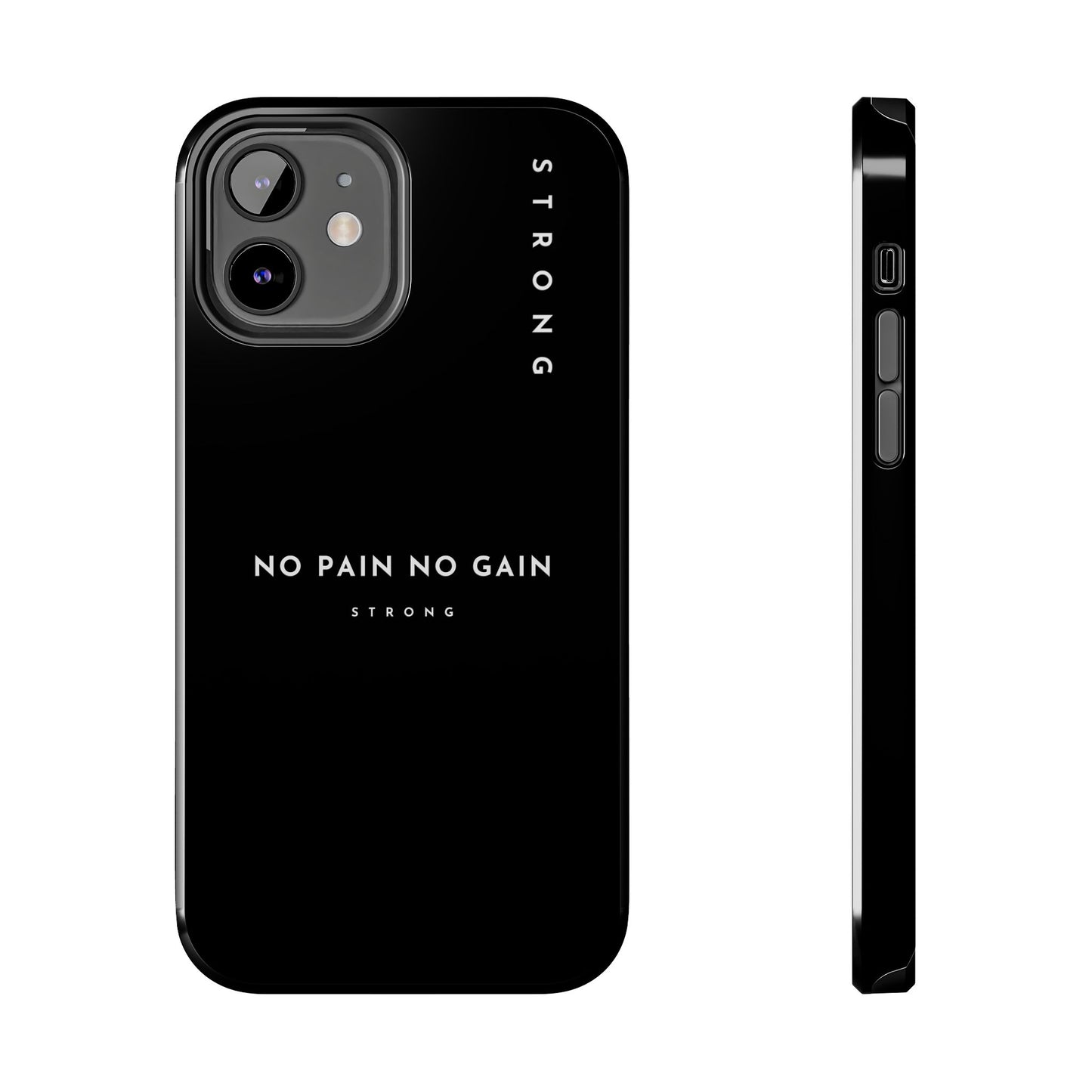 Copy of Motivational Phone Case - No Pain No Gain, Tough Phone Case, Inspirational Case, Strength Mobile Cover, Fitness Gift