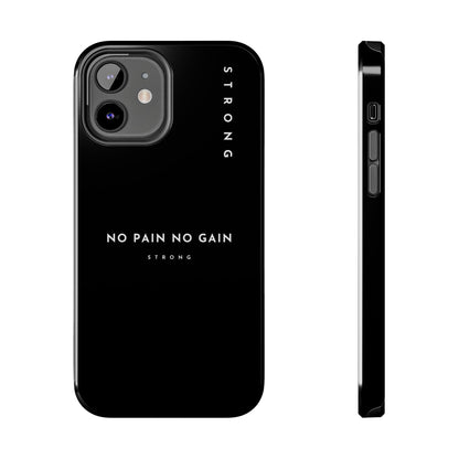 Copy of Motivational Phone Case - No Pain No Gain, Tough Phone Case, Inspirational Case, Strength Mobile Cover, Fitness Gift