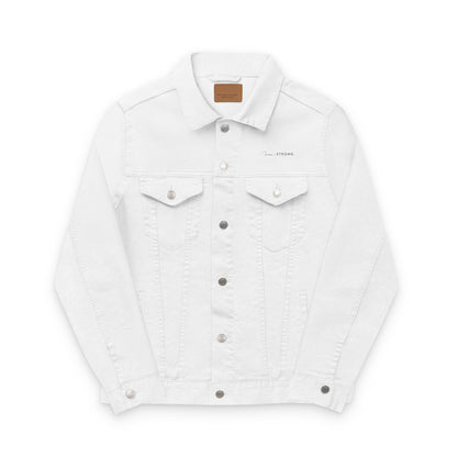 DENIM JAKKE - HVIT