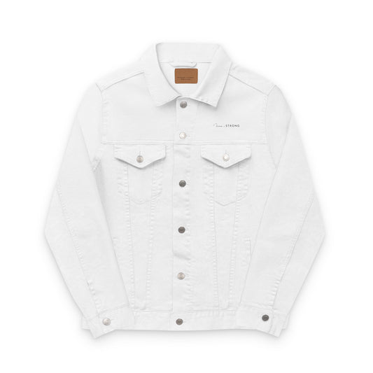 DENIM JAKKE - HVIT