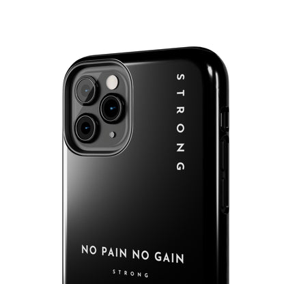 Copy of Motivational Phone Case - No Pain No Gain, Tough Phone Case, Inspirational Case, Strength Mobile Cover, Fitness Gift