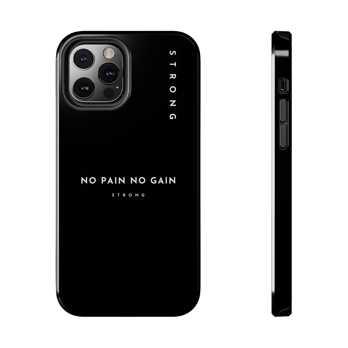 Copy of Motivational Phone Case - No Pain No Gain, Tough Phone Case, Inspirational Case, Strength Mobile Cover, Fitness Gift