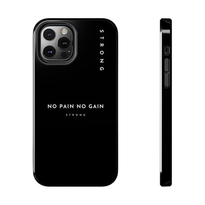 Copy of Motivational Phone Case - No Pain No Gain, Tough Phone Case, Inspirational Case, Strength Mobile Cover, Fitness Gift