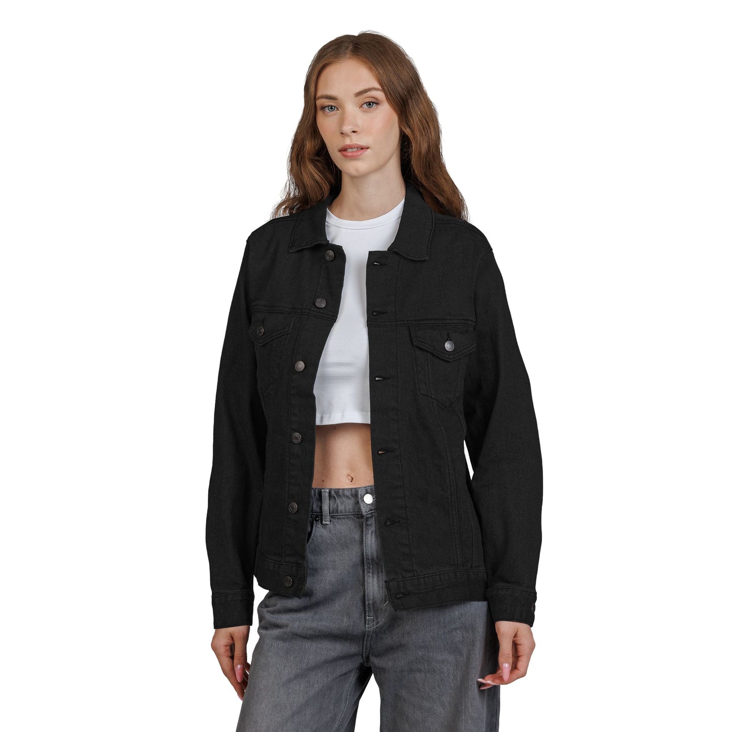 DENIM JAKKE - EMBROIDERED