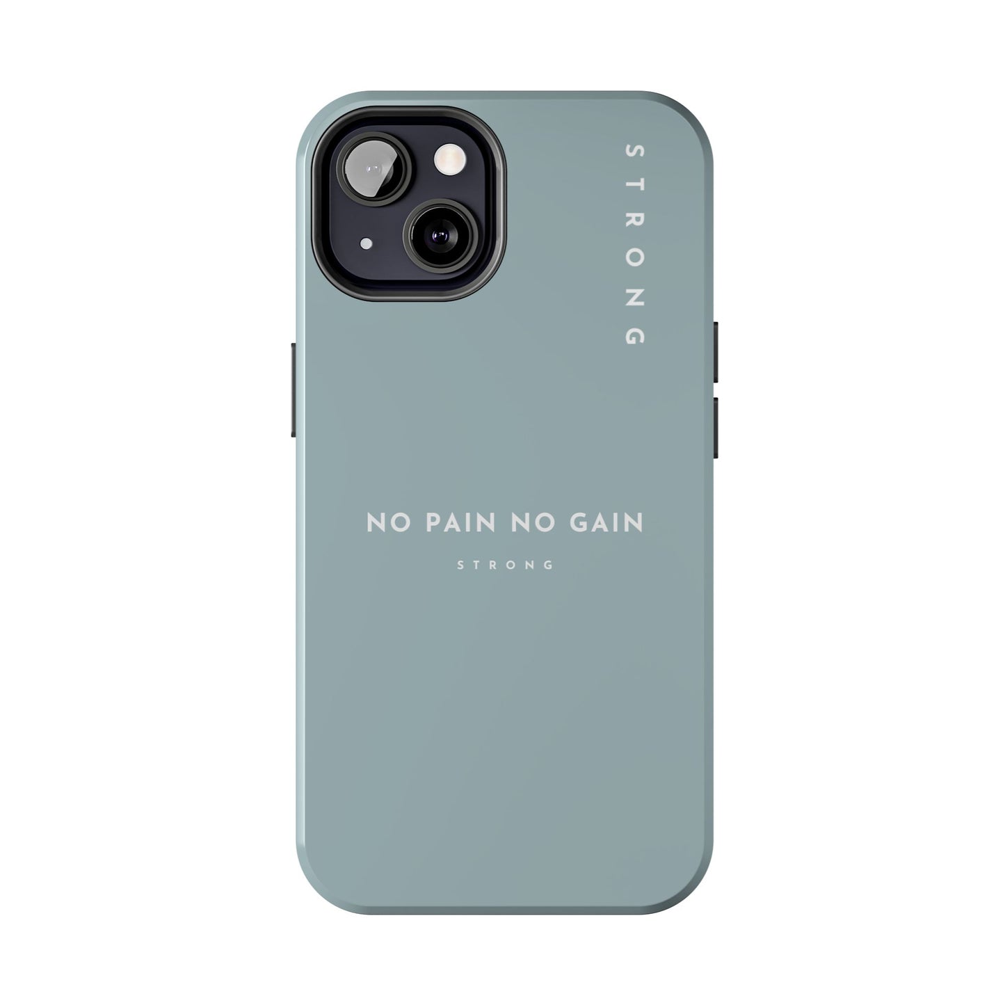 Motivational Phone Case - No Pain No Gain, Tough Phone Case, Inspirational Case, Strength Mobile Cover, Fitness Gift