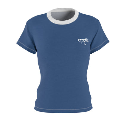 Women's AOP Cut & Sew Tee, Casual Summer Shirt, Relaxed Fit T-Shirt, Graphic Tee for Women, Birthday Gift, Trendy Fashion Top