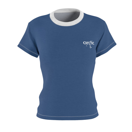 Women's AOP Cut & Sew Tee, Casual Summer Shirt, Relaxed Fit T-Shirt, Graphic Tee for Women, Birthday Gift, Trendy Fashion Top