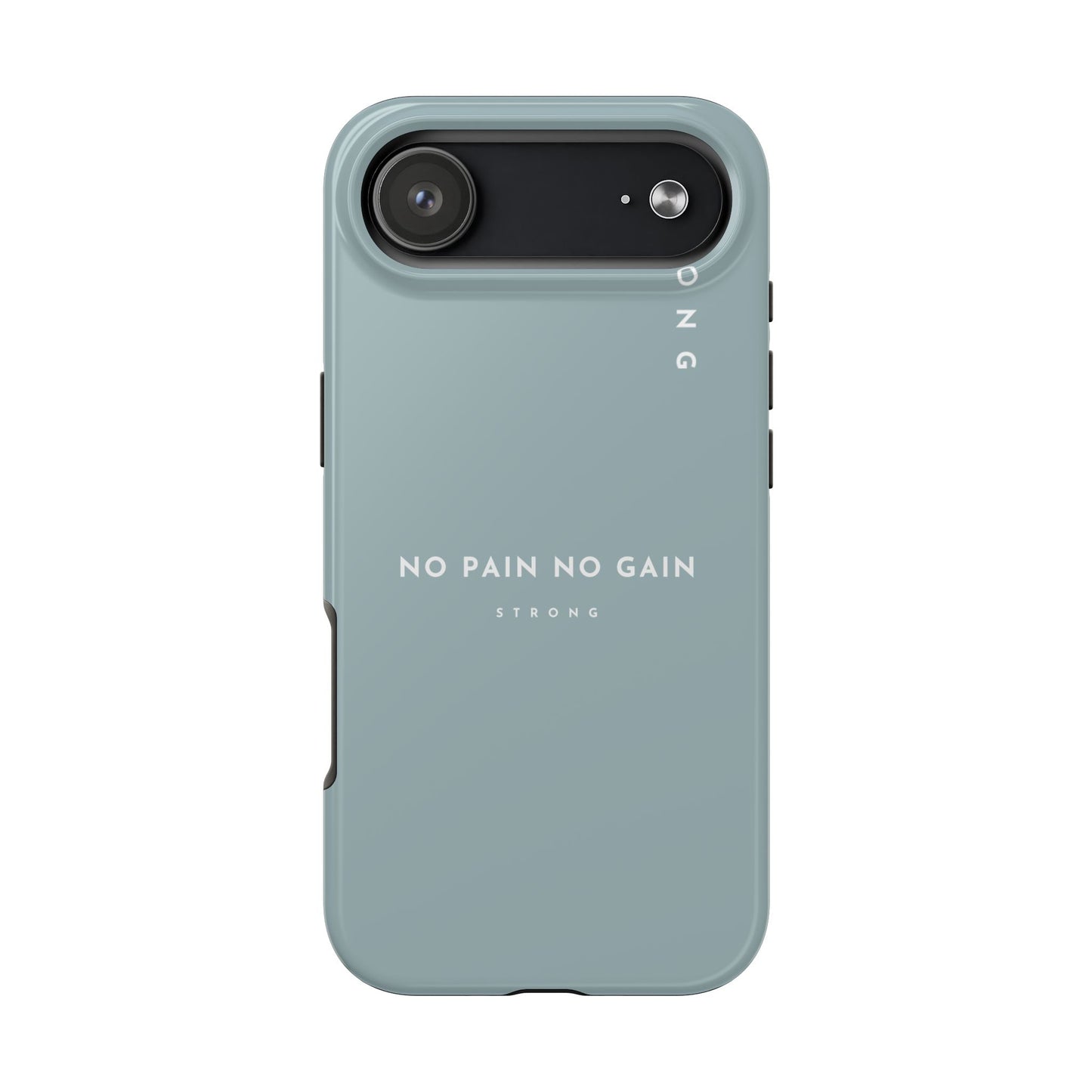 Motivational Phone Case - No Pain No Gain, Tough Phone Case, Inspirational Case, Strength Mobile Cover, Fitness Gift