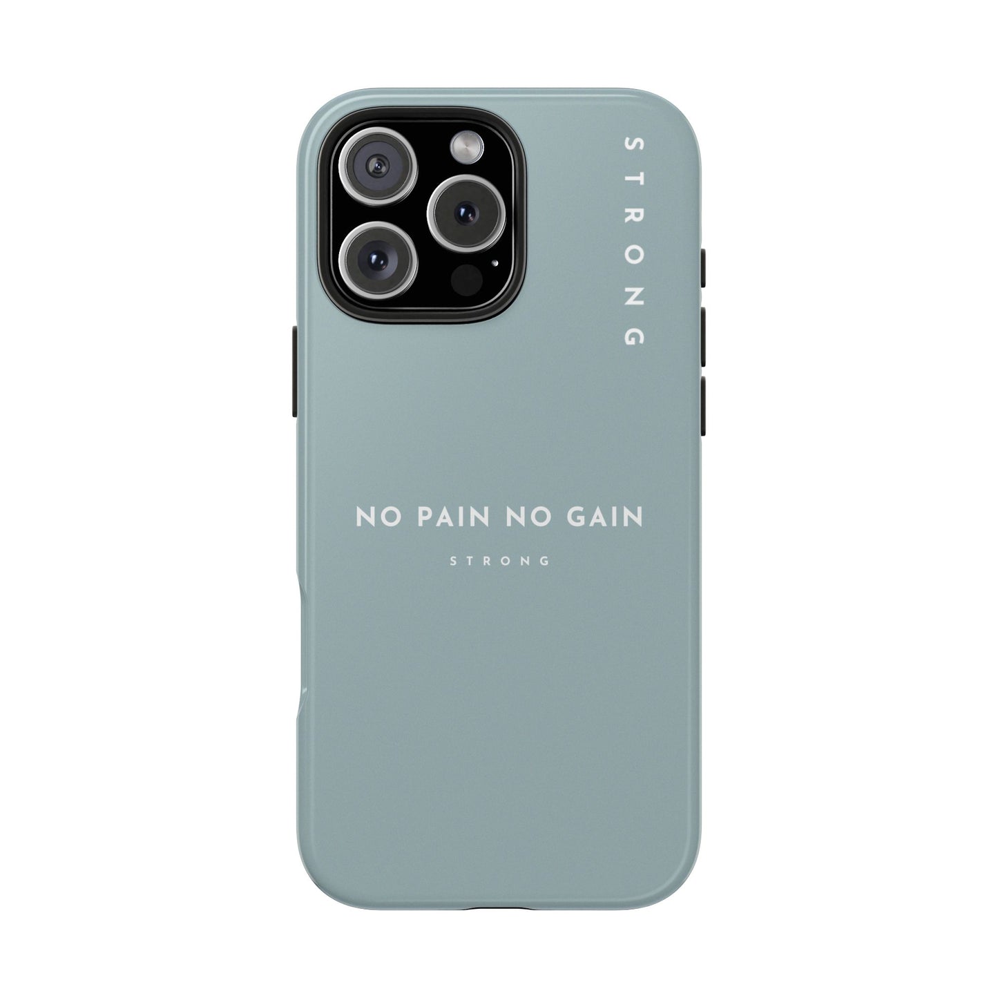 Motivational Phone Case - No Pain No Gain, Tough Phone Case, Inspirational Case, Strength Mobile Cover, Fitness Gift