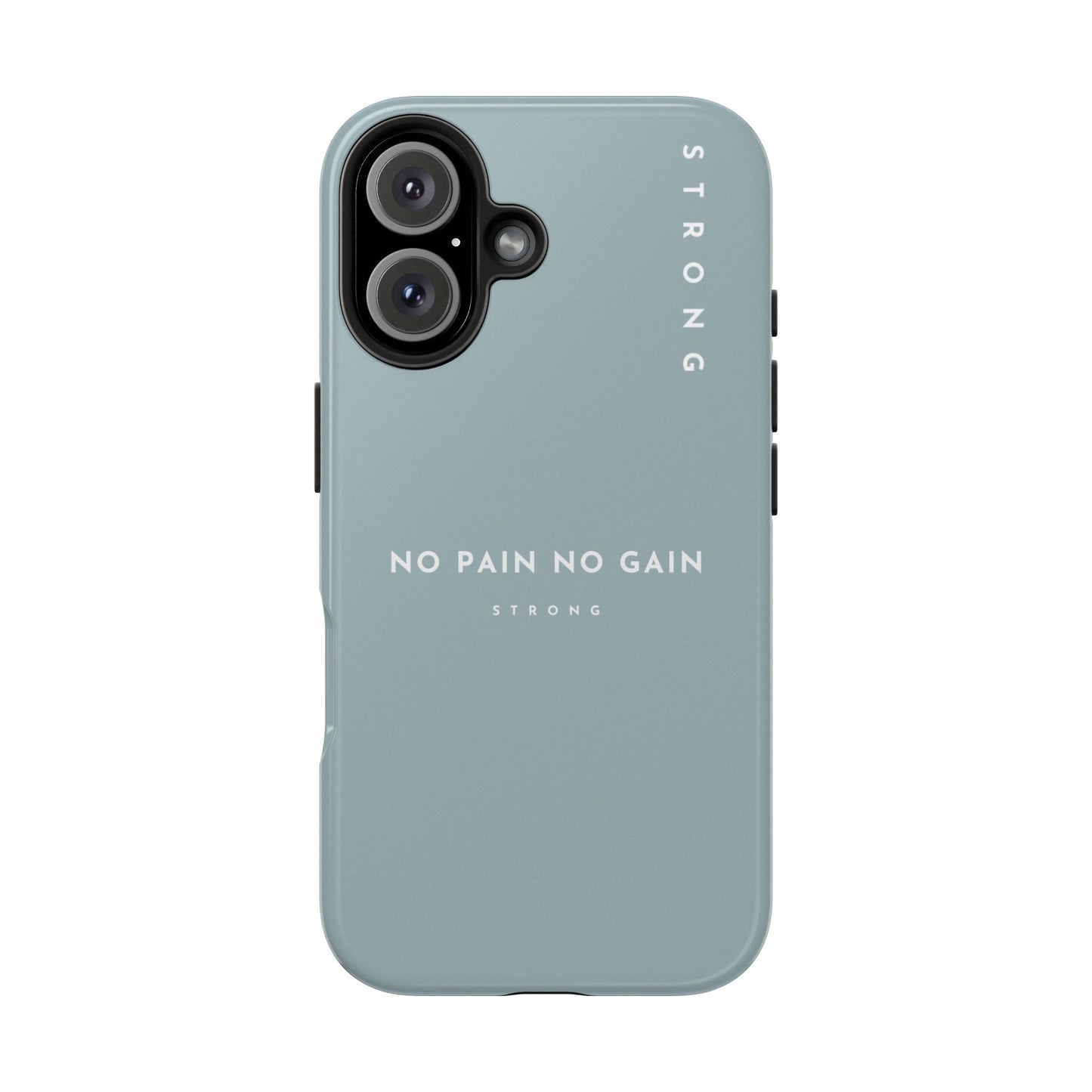Motivational Phone Case - No Pain No Gain, Tough Phone Case, Inspirational Case, Strength Mobile Cover, Fitness Gift