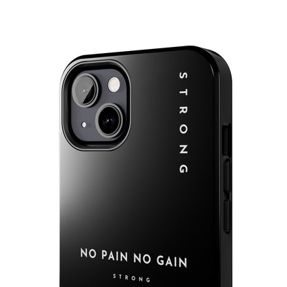 Copy of Motivational Phone Case - No Pain No Gain, Tough Phone Case, Inspirational Case, Strength Mobile Cover, Fitness Gift