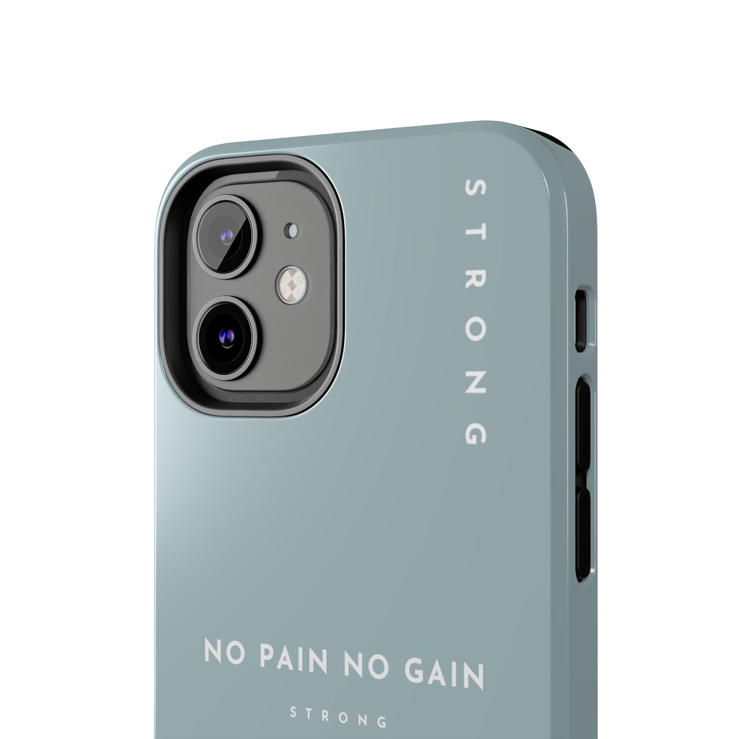 Motivational Phone Case - No Pain No Gain, Tough Phone Case, Inspirational Case, Strength Mobile Cover, Fitness Gift