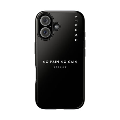 Copy of Motivational Phone Case - No Pain No Gain, Tough Phone Case, Inspirational Case, Strength Mobile Cover, Fitness Gift