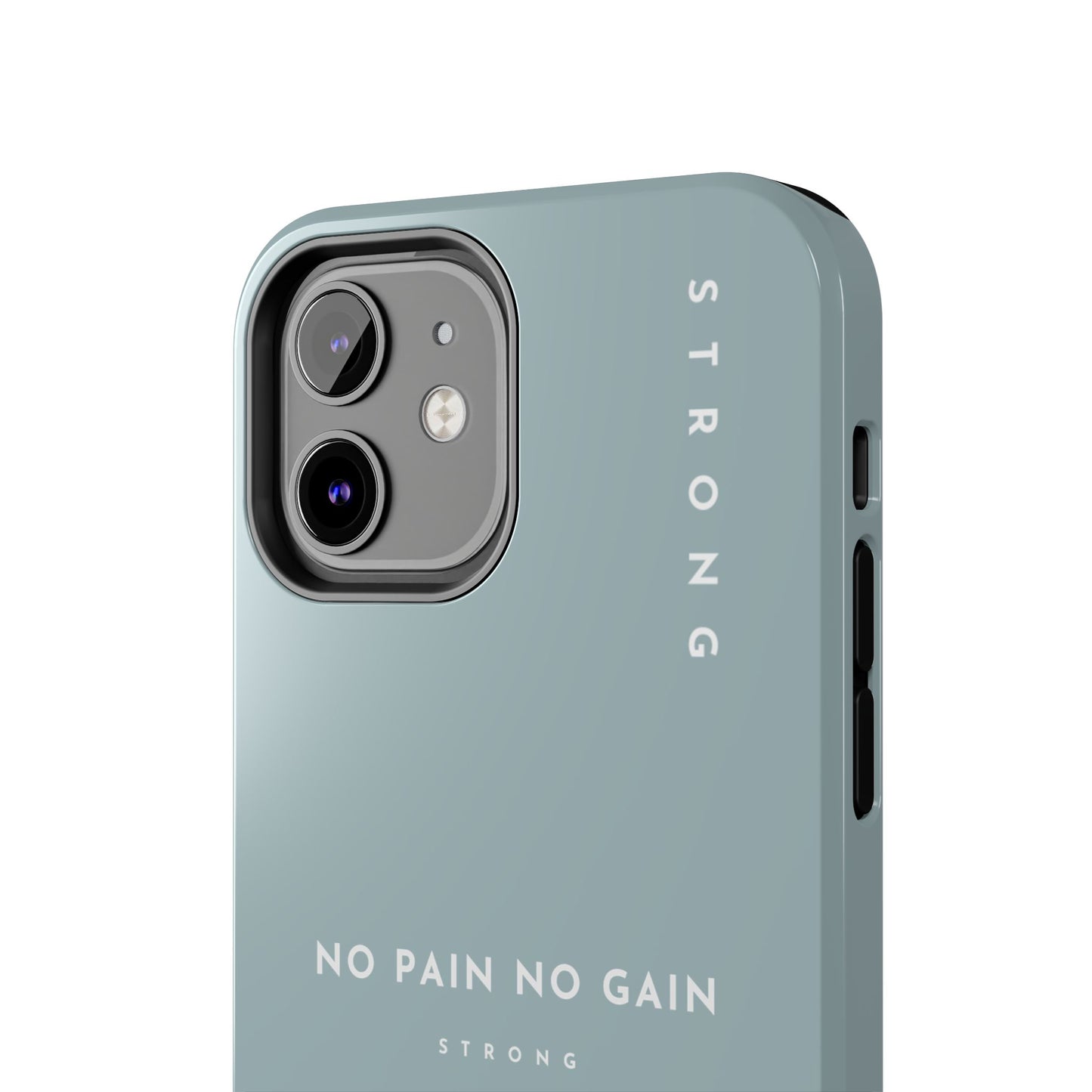 Motivational Phone Case - No Pain No Gain, Tough Phone Case, Inspirational Case, Strength Mobile Cover, Fitness Gift