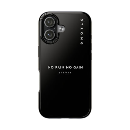 Copy of Motivational Phone Case - No Pain No Gain, Tough Phone Case, Inspirational Case, Strength Mobile Cover, Fitness Gift