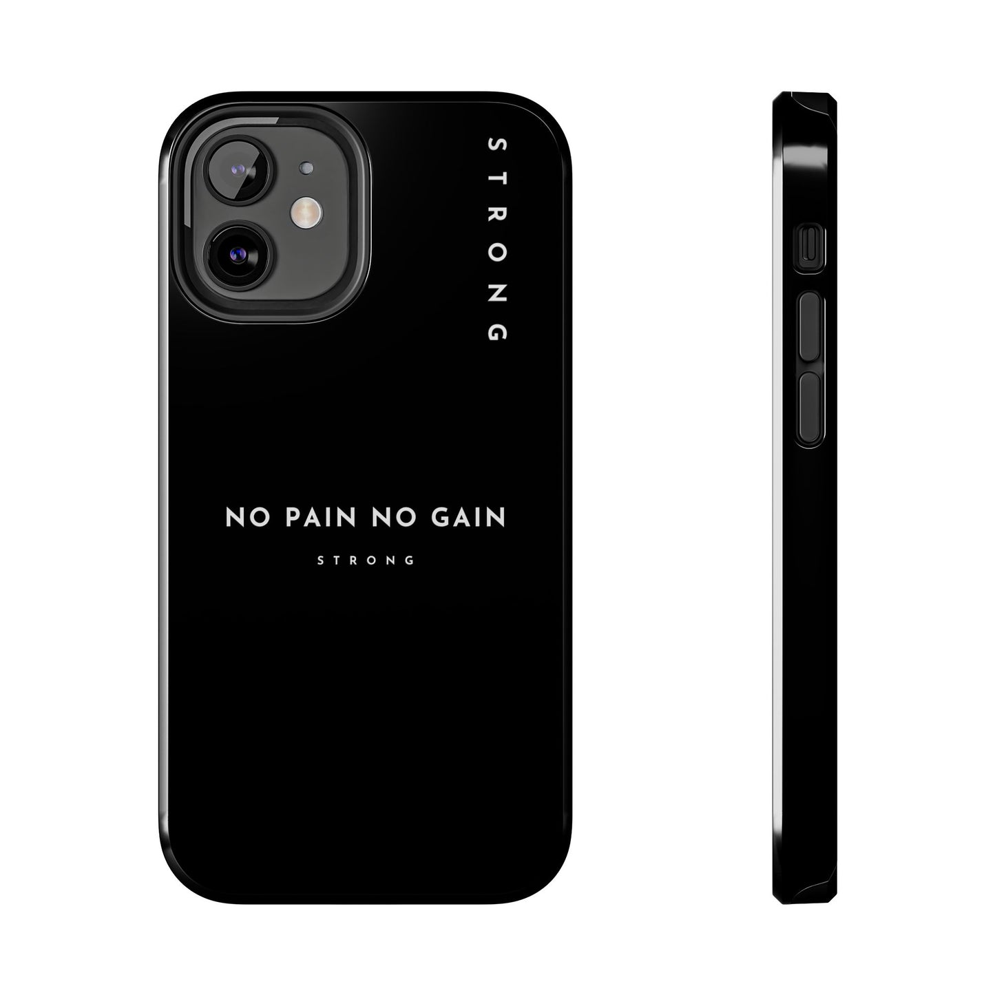 Copy of Motivational Phone Case - No Pain No Gain, Tough Phone Case, Inspirational Case, Strength Mobile Cover, Fitness Gift