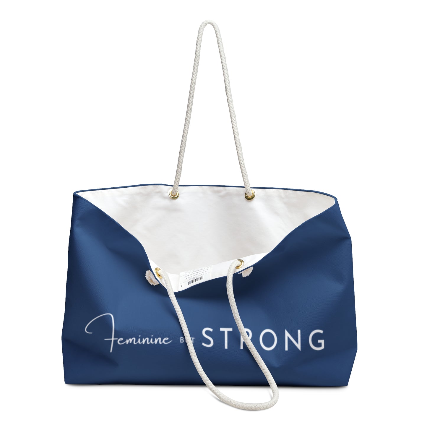 Feminine But Strong Weekender Bag, Beach Tote, Travel Bag, Gym Bag, Gift for Her, Stylish Carryall