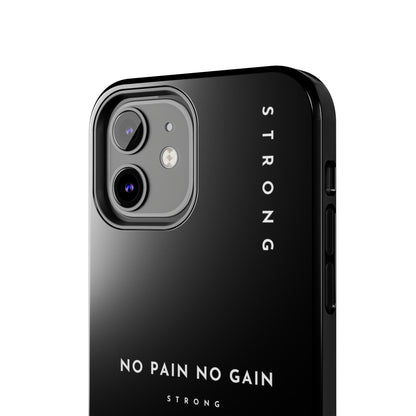 Copy of Motivational Phone Case - No Pain No Gain, Tough Phone Case, Inspirational Case, Strength Mobile Cover, Fitness Gift