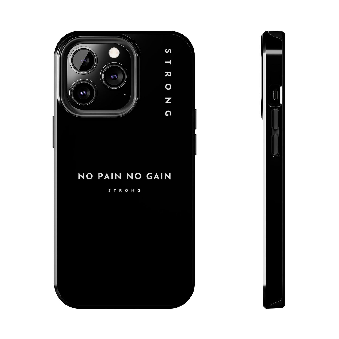 Copy of Motivational Phone Case - No Pain No Gain, Tough Phone Case, Inspirational Case, Strength Mobile Cover, Fitness Gift