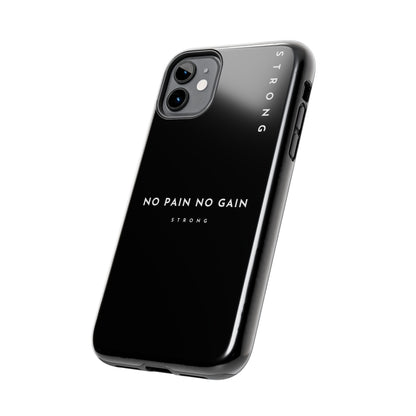 Copy of Motivational Phone Case - No Pain No Gain, Tough Phone Case, Inspirational Case, Strength Mobile Cover, Fitness Gift