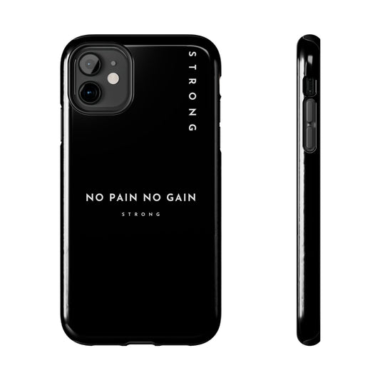 Copy of Motivational Phone Case - No Pain No Gain, Tough Phone Case, Inspirational Case, Strength Mobile Cover, Fitness Gift