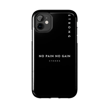 Copy of Motivational Phone Case - No Pain No Gain, Tough Phone Case, Inspirational Case, Strength Mobile Cover, Fitness Gift