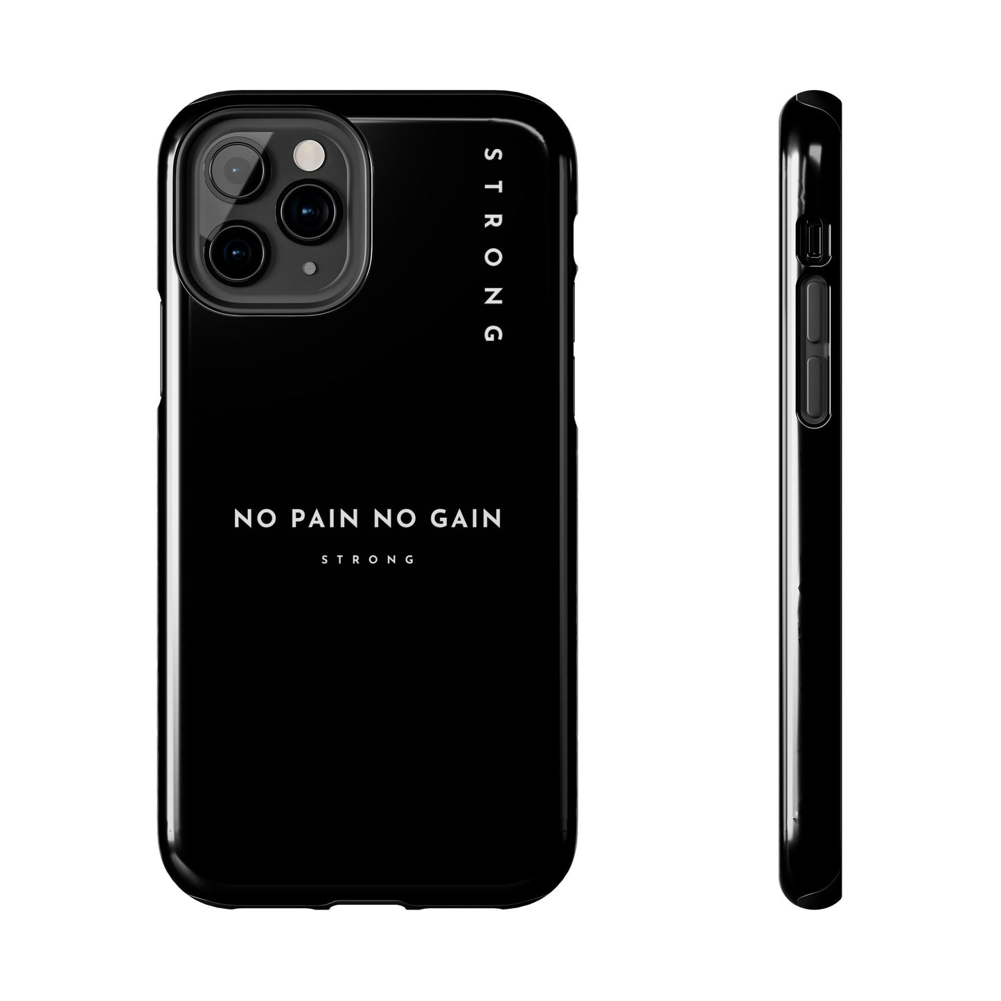 Copy of Motivational Phone Case - No Pain No Gain, Tough Phone Case, Inspirational Case, Strength Mobile Cover, Fitness Gift