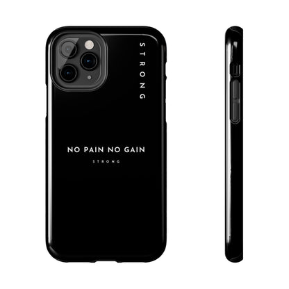 Copy of Motivational Phone Case - No Pain No Gain, Tough Phone Case, Inspirational Case, Strength Mobile Cover, Fitness Gift