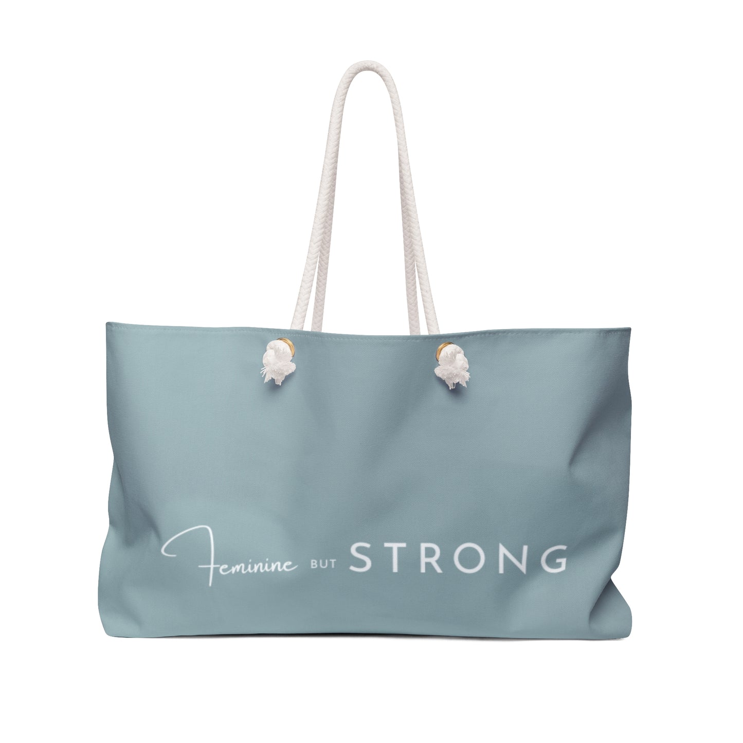 Copy of Copy of Feminine But Strong Weekender Bag, Beach Tote, Travel Bag, Gym Bag, Gift for Her, Stylish Carryall