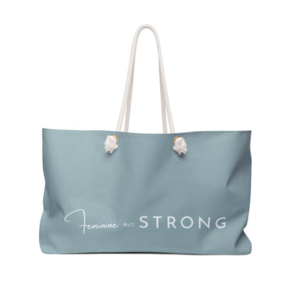 Copy of Copy of Feminine But Strong Weekender Bag, Beach Tote, Travel Bag, Gym Bag, Gift for Her, Stylish Carryall