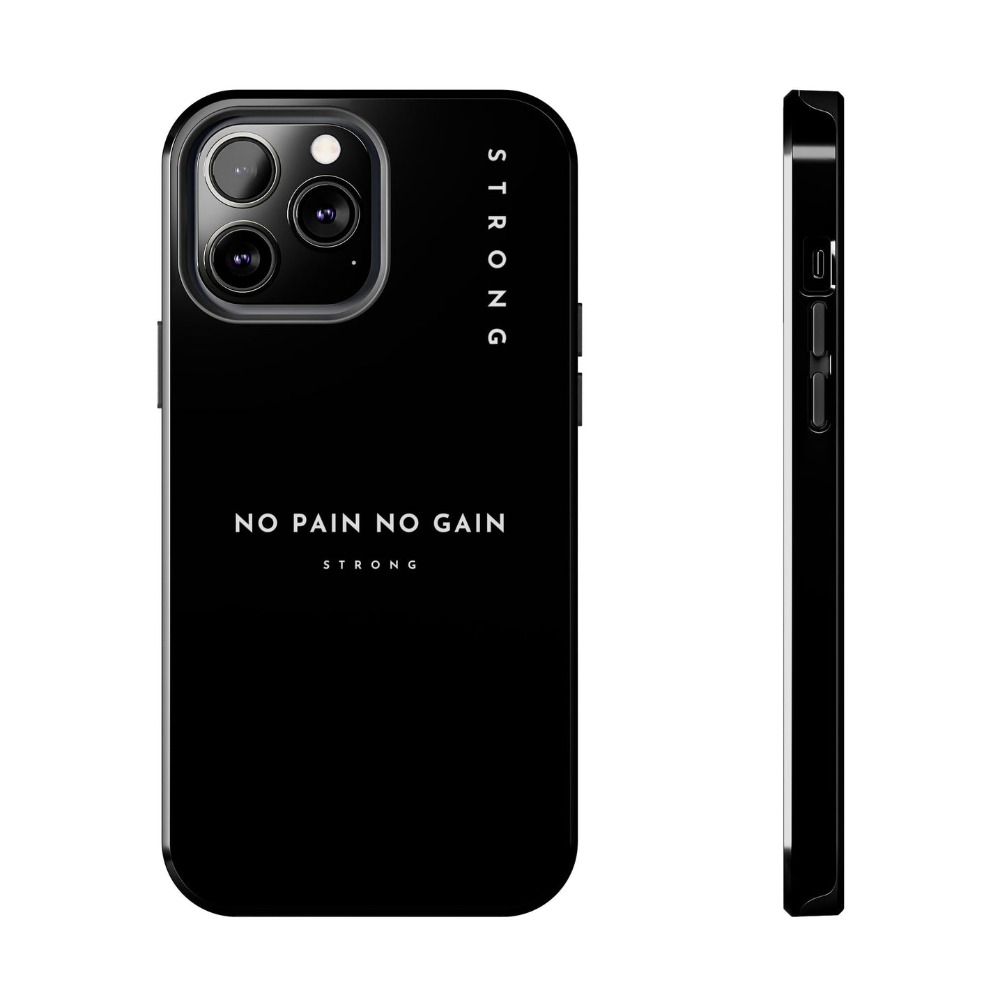 Copy of Motivational Phone Case - No Pain No Gain, Tough Phone Case, Inspirational Case, Strength Mobile Cover, Fitness Gift