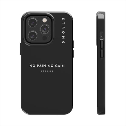 Copy of Motivational Phone Case - No Pain No Gain, Tough Phone Case, Inspirational Case, Strength Mobile Cover, Fitness Gift