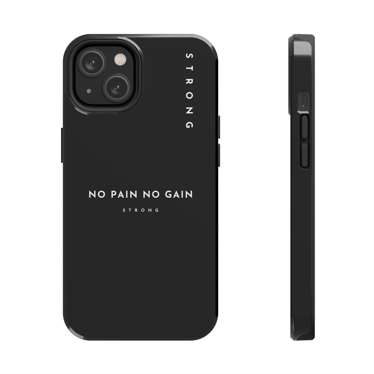 Copy of Motivational Phone Case - No Pain No Gain, Tough Phone Case, Inspirational Case, Strength Mobile Cover, Fitness Gift
