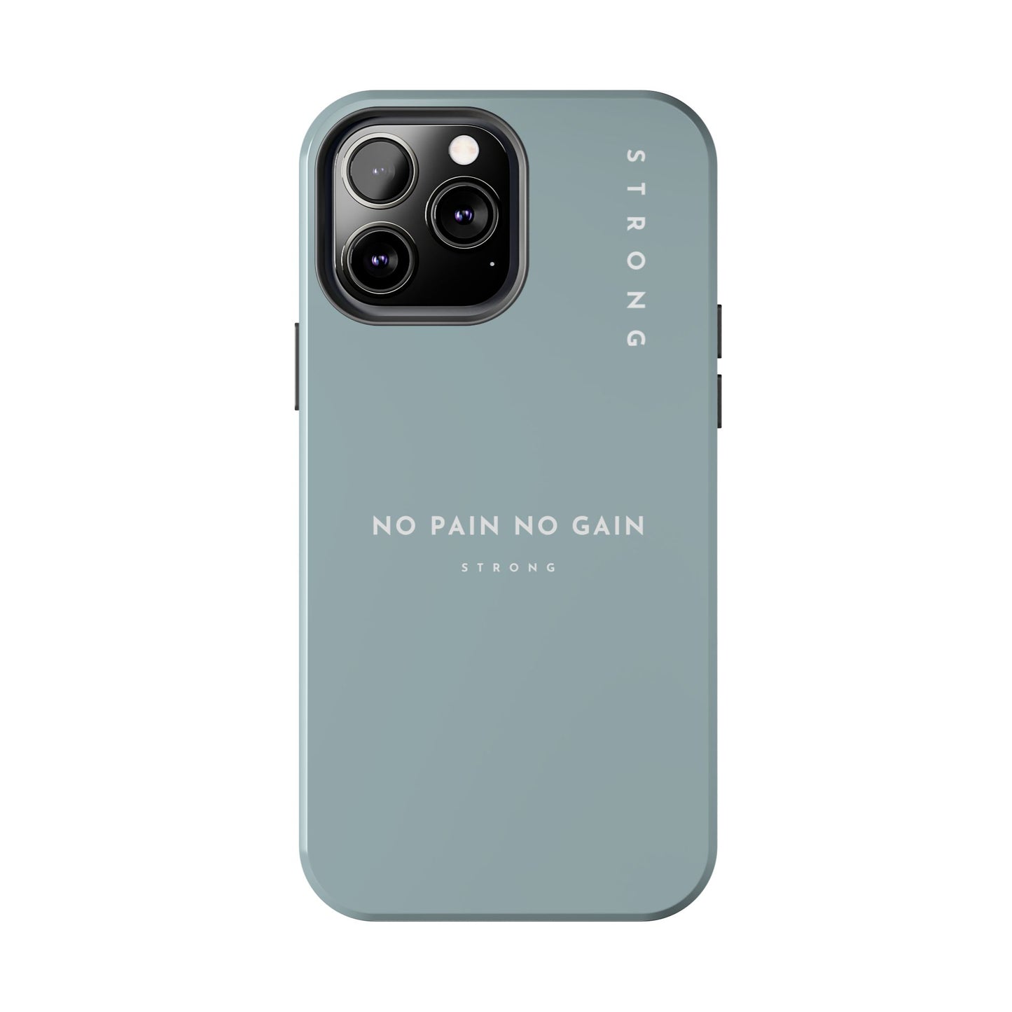 Motivational Phone Case - No Pain No Gain, Tough Phone Case, Inspirational Case, Strength Mobile Cover, Fitness Gift