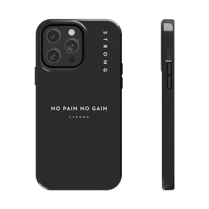 Copy of Motivational Phone Case - No Pain No Gain, Tough Phone Case, Inspirational Case, Strength Mobile Cover, Fitness Gift